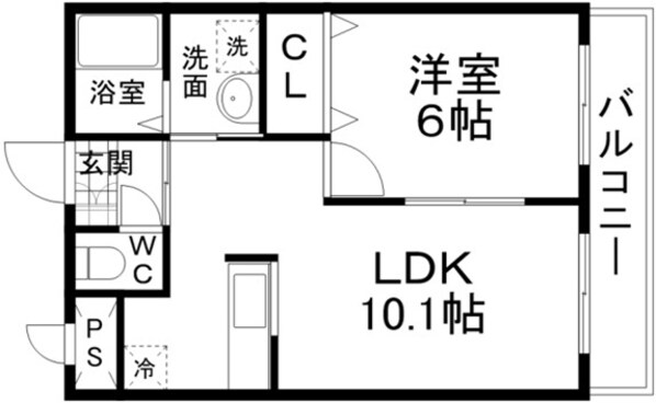 プチフルール千の物件間取画像